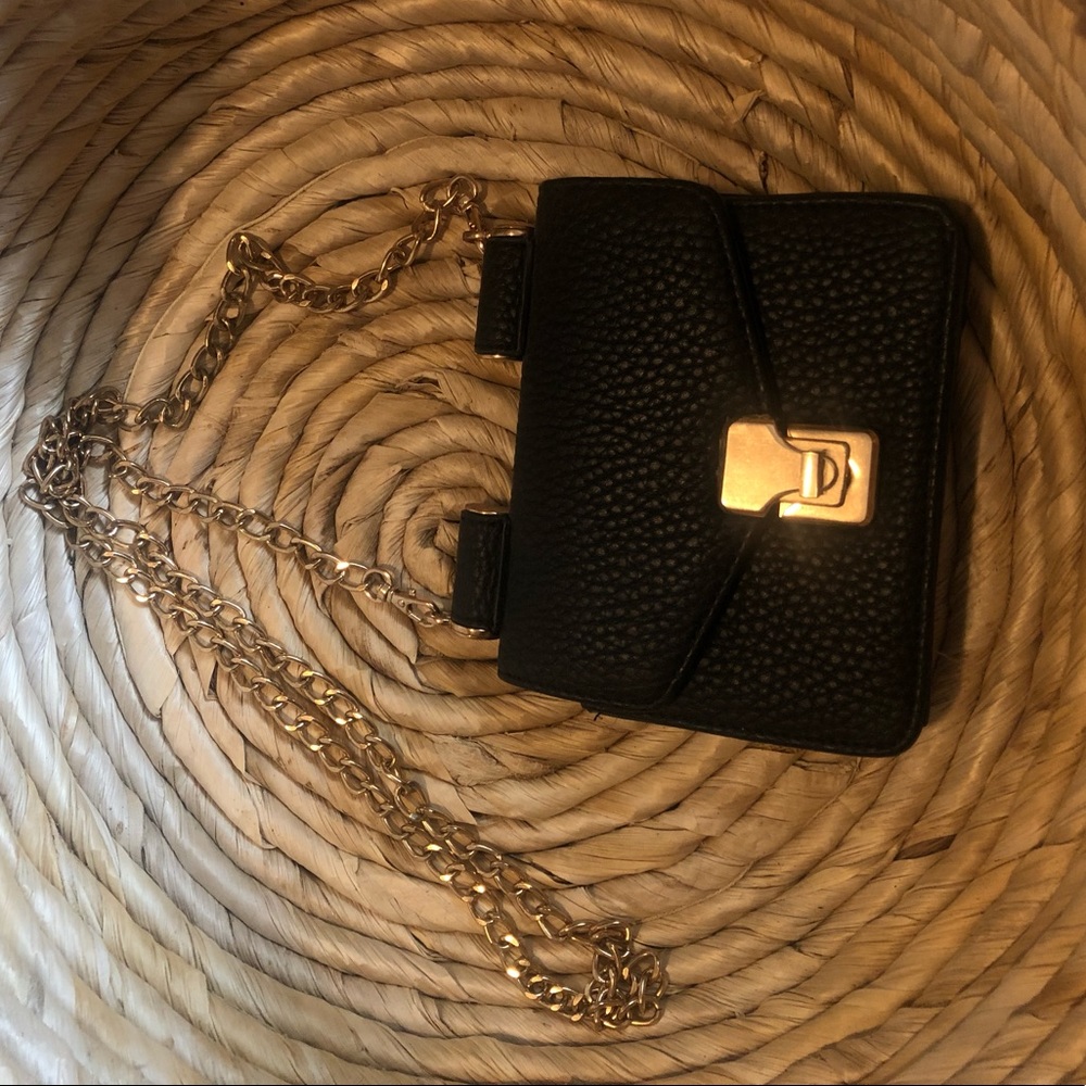 Small crossbody black purse